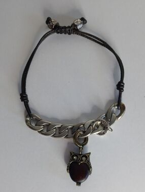 Fossil Owl Cute Charm Bracelet